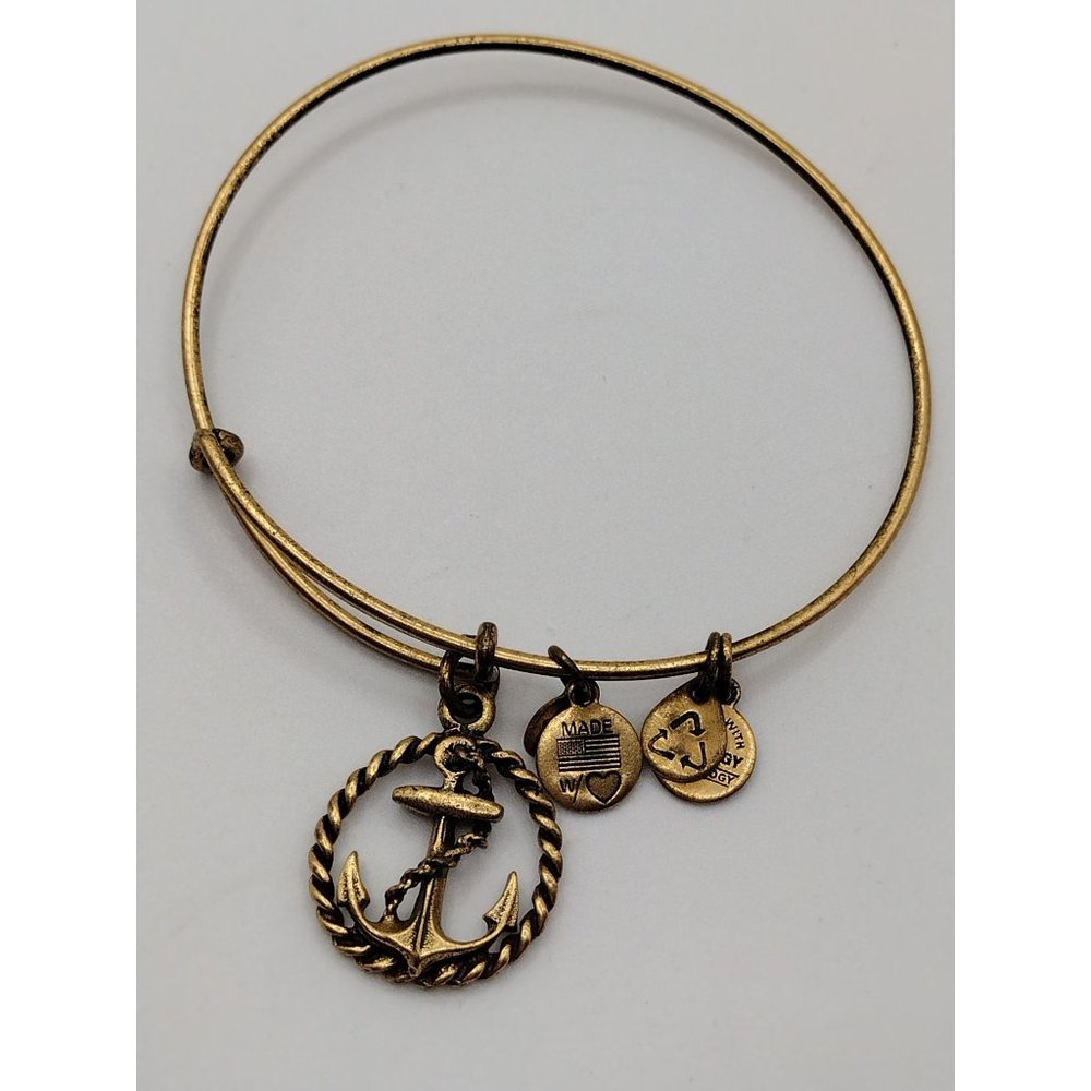 Alex and Ani Rafaelian Gold Anchor Charm Bracelet BUY 1 GET 1 FREE!